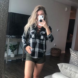 Express Plaid Long Sleeve